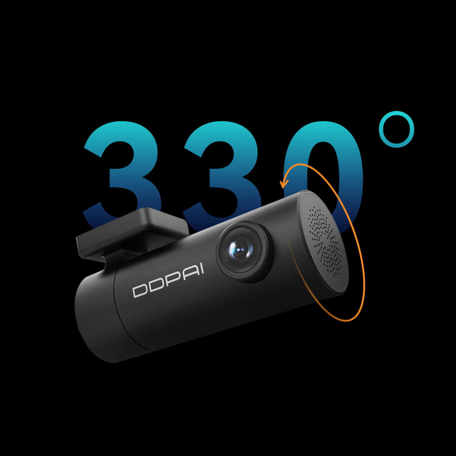 330-degree rotatable lens
